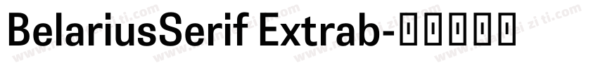 BelariusSerif Extrab字体转换
